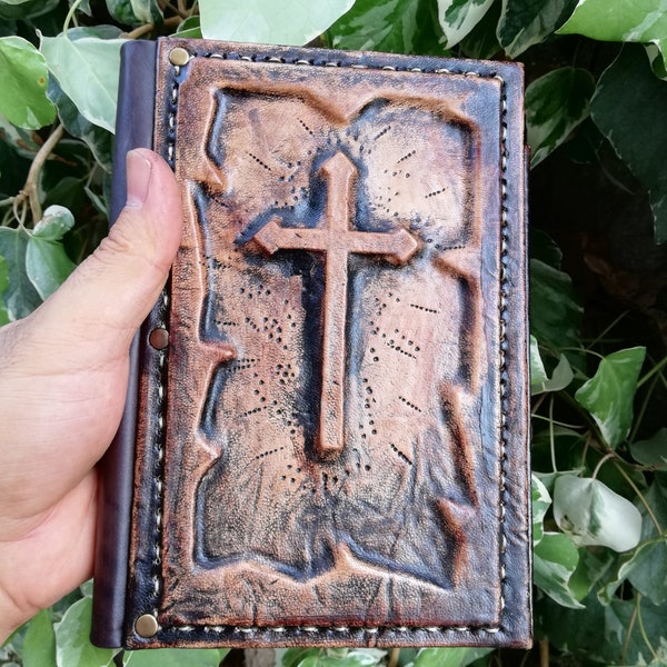 Leather Journal Genuine Leather Handcrafted Journal Cross / Diary / Leather Notepad / Old Age Style Memo Book