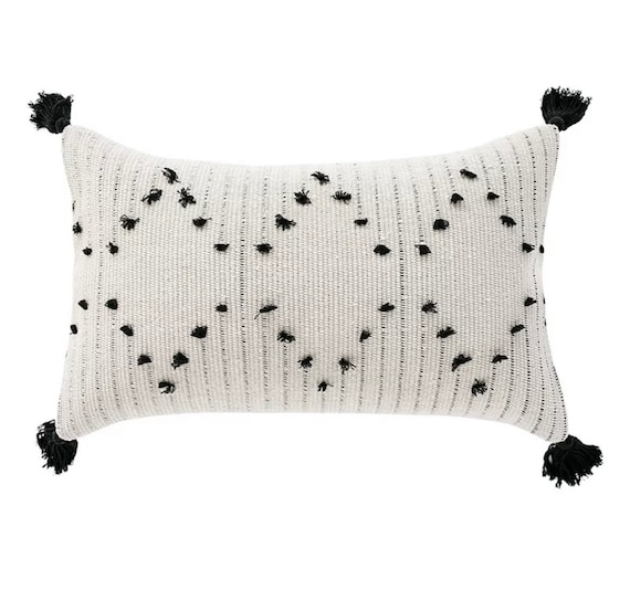 Monochrome Boho Cushion