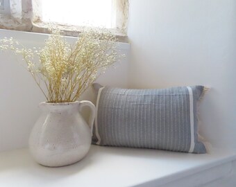 Boho Woven cushion - Grey. Cover only.