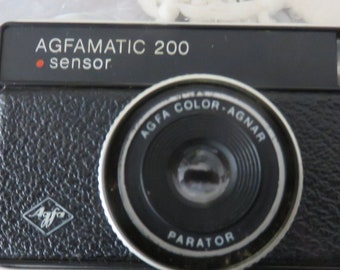 Made In Germany, Agfamatic 200 Sensor 126 Pose Cartridge Film Camera In Very Clean Condition