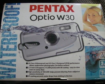 You will Be The First User. Pentax Optio W30 Waterproof Digital Camera For A Budget Price. Price Includes Postal Cost