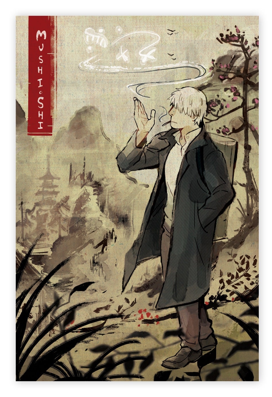 Mushishi Zoku Shou posterTV anime posterCanvas poster | Etsy