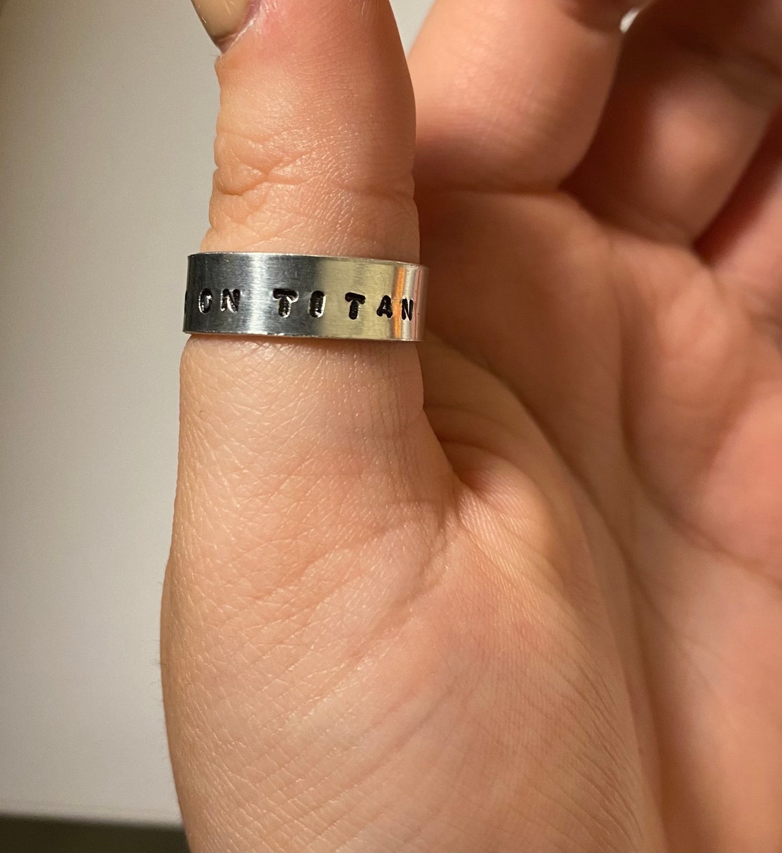 vintage engraved ring aot