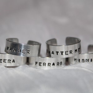 Shatter Me Inspired Rings - Adjustable