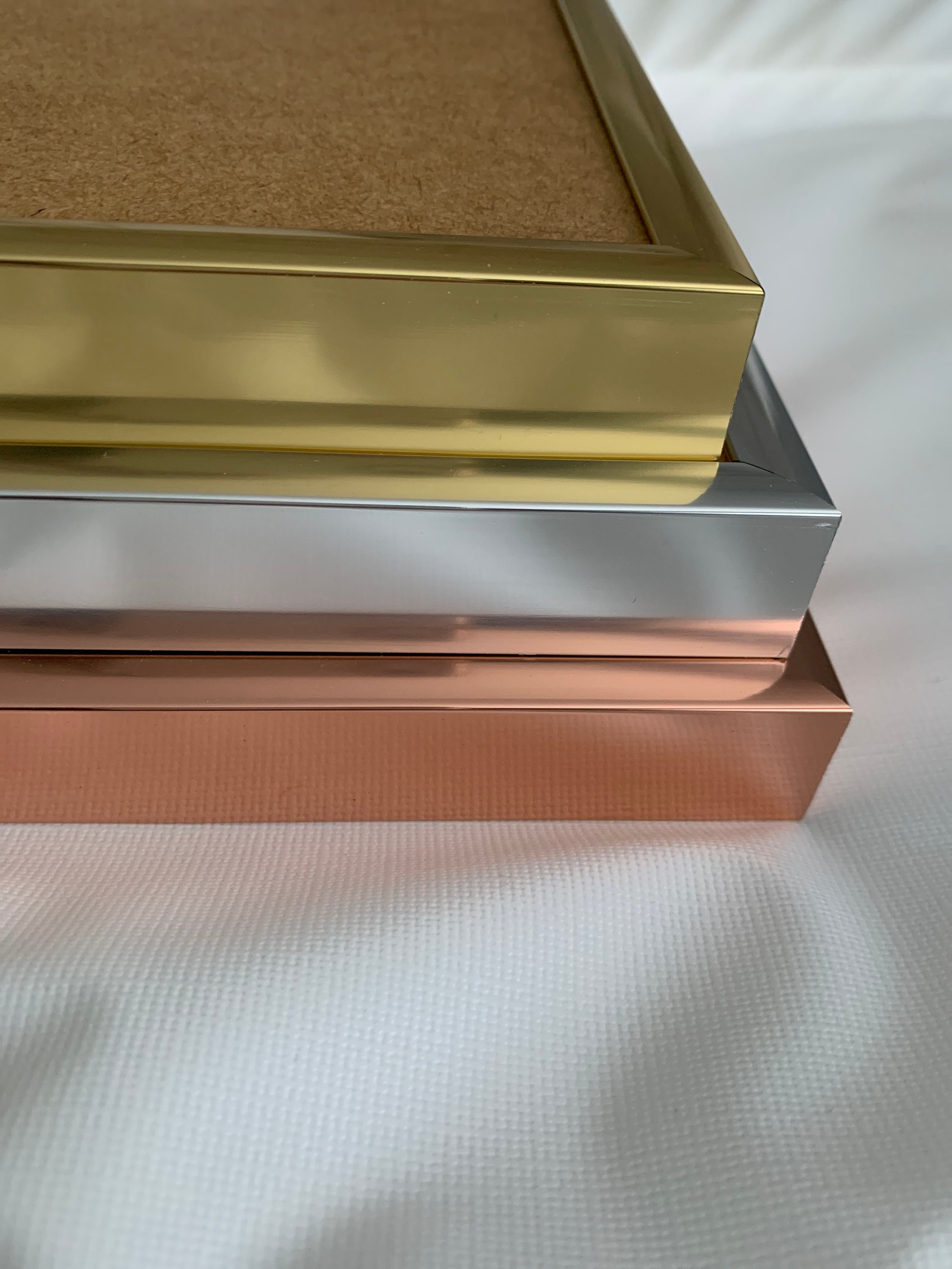 Thin Gold Photo Frame with thick white mount Gold Picture Etsy