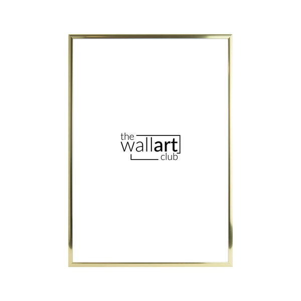 Thin Gold aluminium Photo Frame, Gold Picture Frames in sizes A2 A3 & A4