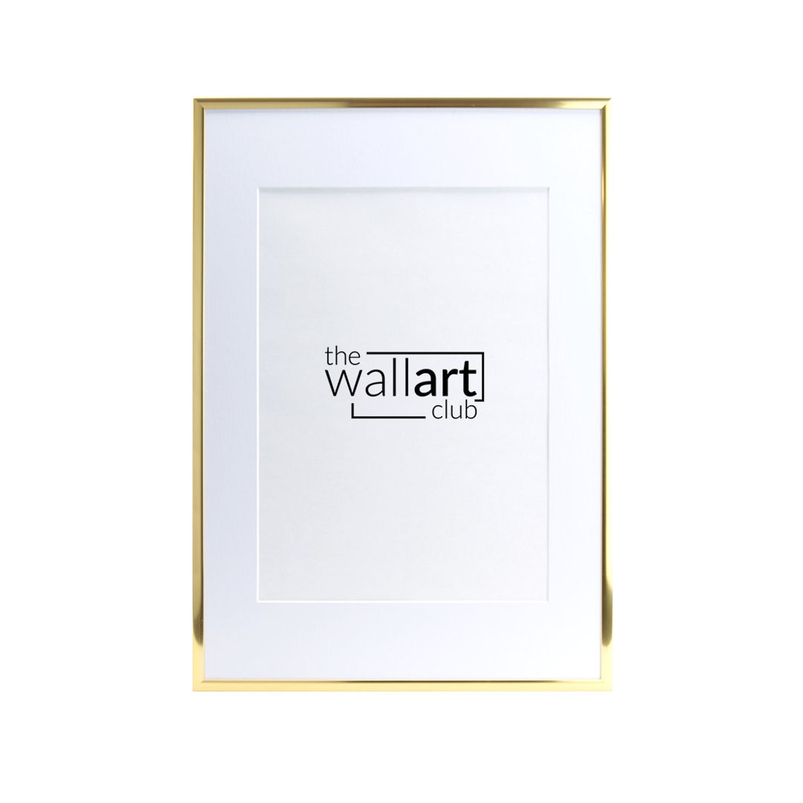 Thin Gold Photo Frame with thick white mount Gold Picture Etsy