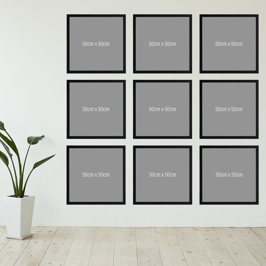 Gallery Wall Set of 9 Square Picture Frames 53x53cm Frames Etsy UK