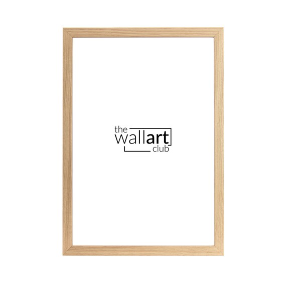 Thin Oak Photo Frame 15mm X 25mm Picture Frames in Sizes A1 Etsy UK
