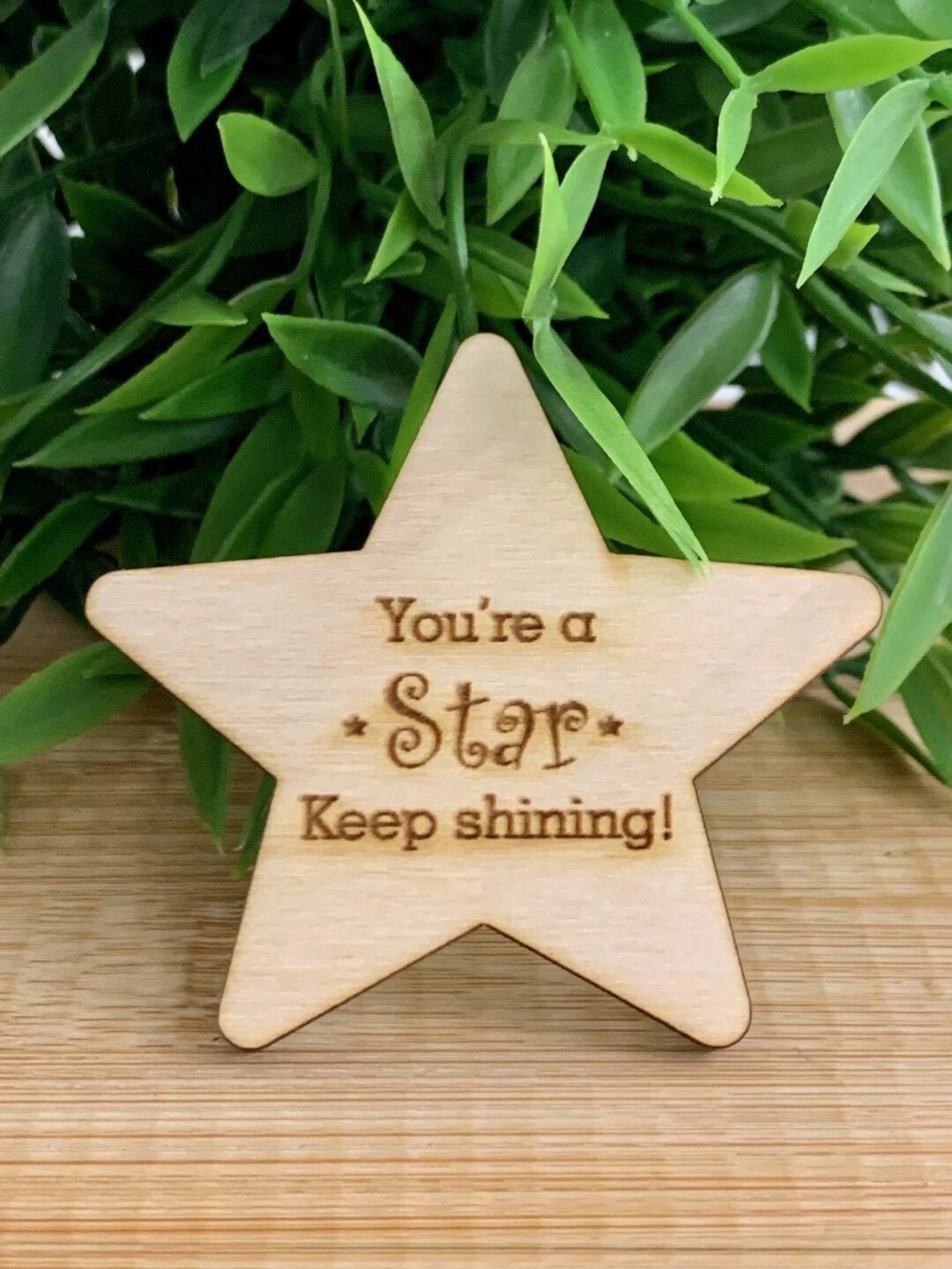 Teacher Pupil Gift Wooden - Class End of Term Favour, You're a Star ...