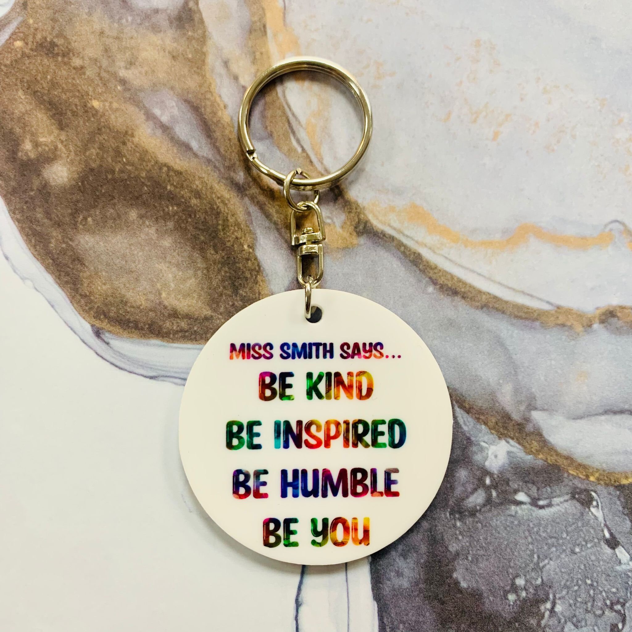 Teacher Pupil Gift - Class End of Term Favour, Personalised Be Kind ...