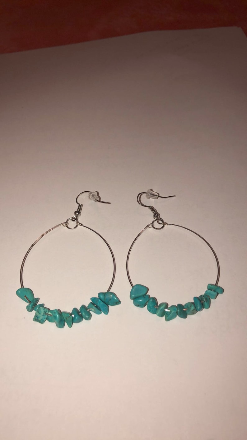TURQUOISE DREAM Hoop Earrings