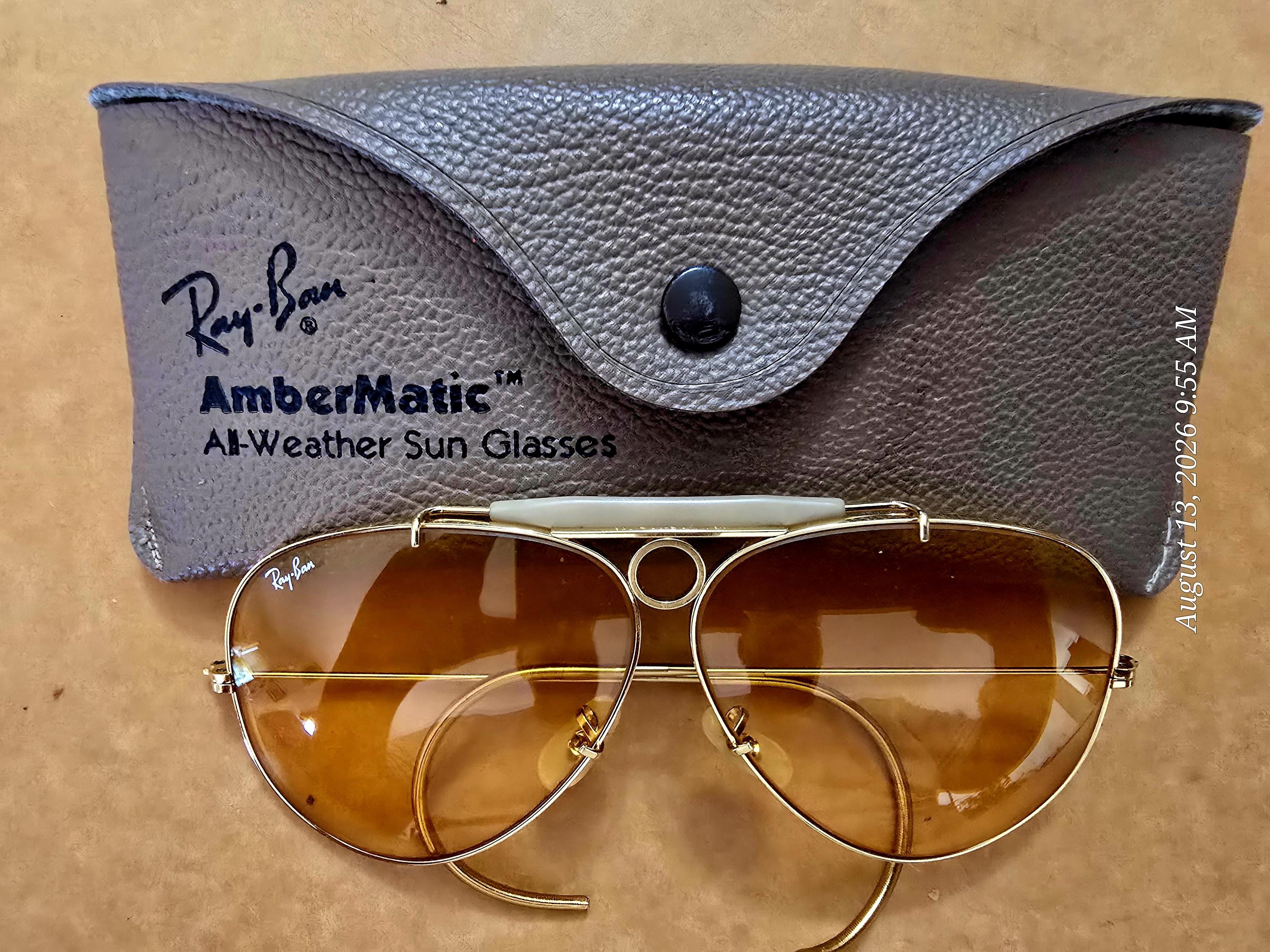 USA製　B&L Ray-Ban レイバン　アンバーマチック　サングラス Ray ban ambermatic - Etsy 日本