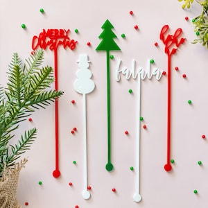 Christmas Drink Stir Sticks SVG