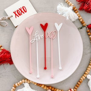 Valentine Drink Stir Sticks SVG