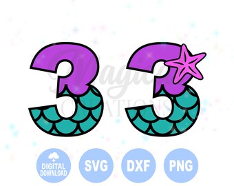 Free Free Mermaid Numbers Svg 289 SVG PNG EPS DXF File