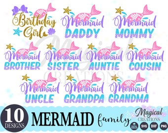 Free Free Mermaid Family Svg 342 SVG PNG EPS DXF File