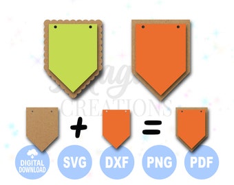 Download Scallop Banner Svg Etsy