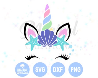 Download Unicorn Mermaid Svg Etsy