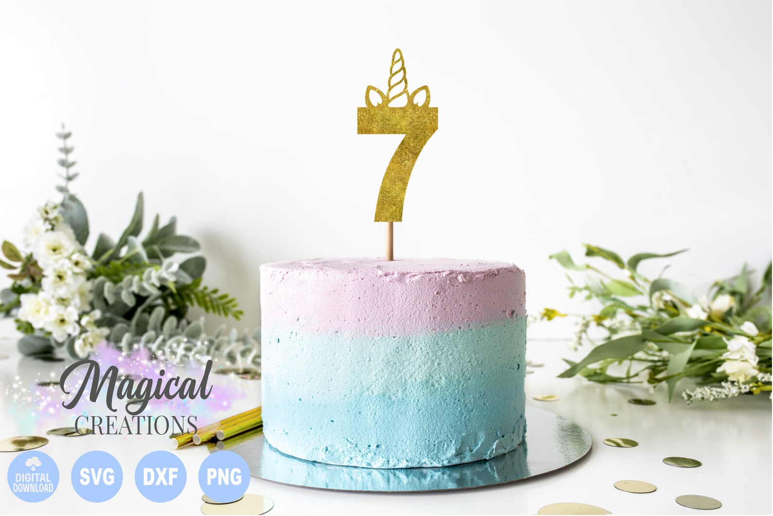 Free Free Unicorn Cake Topper Svg 864 SVG PNG EPS DXF File