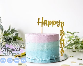 Feliz Cumpleaños Cake Topper svg, Feliz Cumpleaños svg , Cake Topper svg, Cup Cake Toppers, Cumpleaños svg