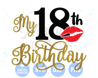 私の 18 歳の誕生日 svg、私の 18 歳の誕生日、私の誕生日です svg、私の誕生日です、誕生日プリンセス svg、誕生日クイーン svg、誕生日 svg
