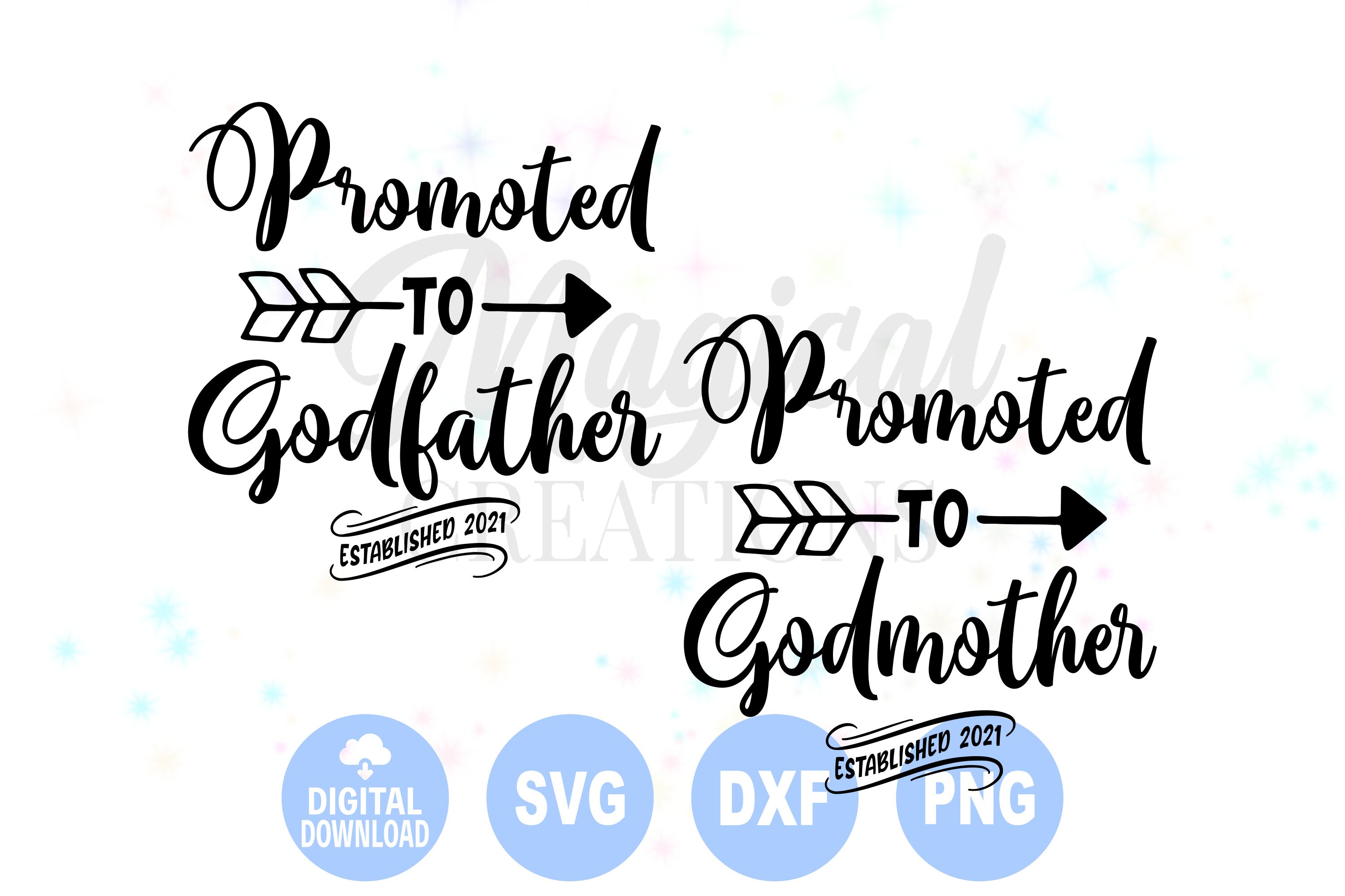 Download Promoted to Godfather svg Promoted to Godmother svg New | Etsy