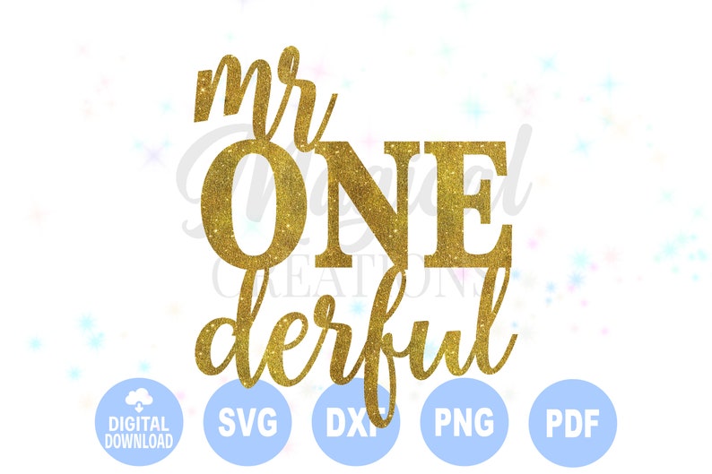 Mr. Onederful Cake Topper svg Mr One derful svg First Etsy