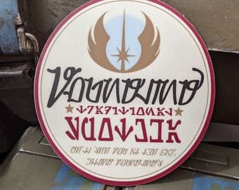 Pegatina de vinilo Youngling Spotchka Aurebesh
