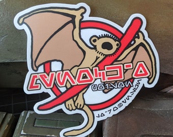 Pegatina de vinilo Mynock-X Poison de Aurebesh
