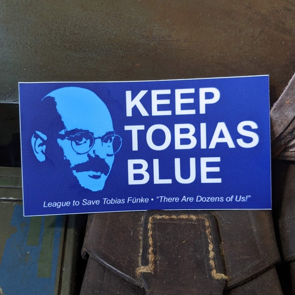 Sticker bleu Keep Tobias