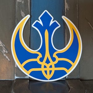 Ukraine Tryzub Rebellenallianz Vinyl Aufkleber Aurebesh