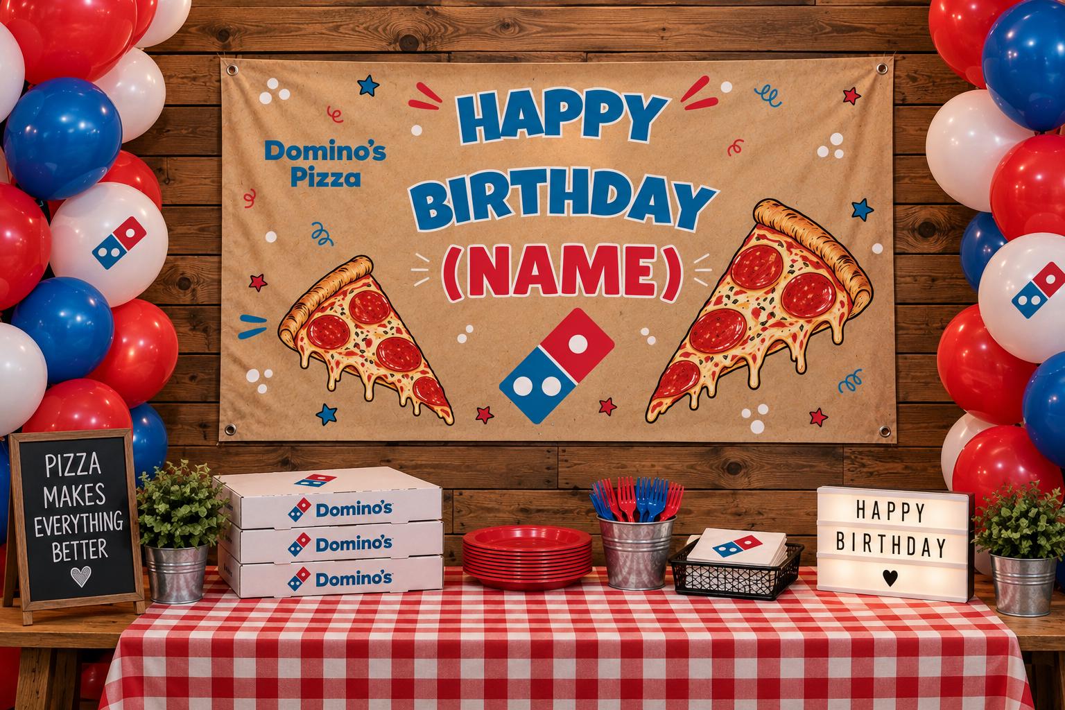 Dominos Pizza Sign - Etsy