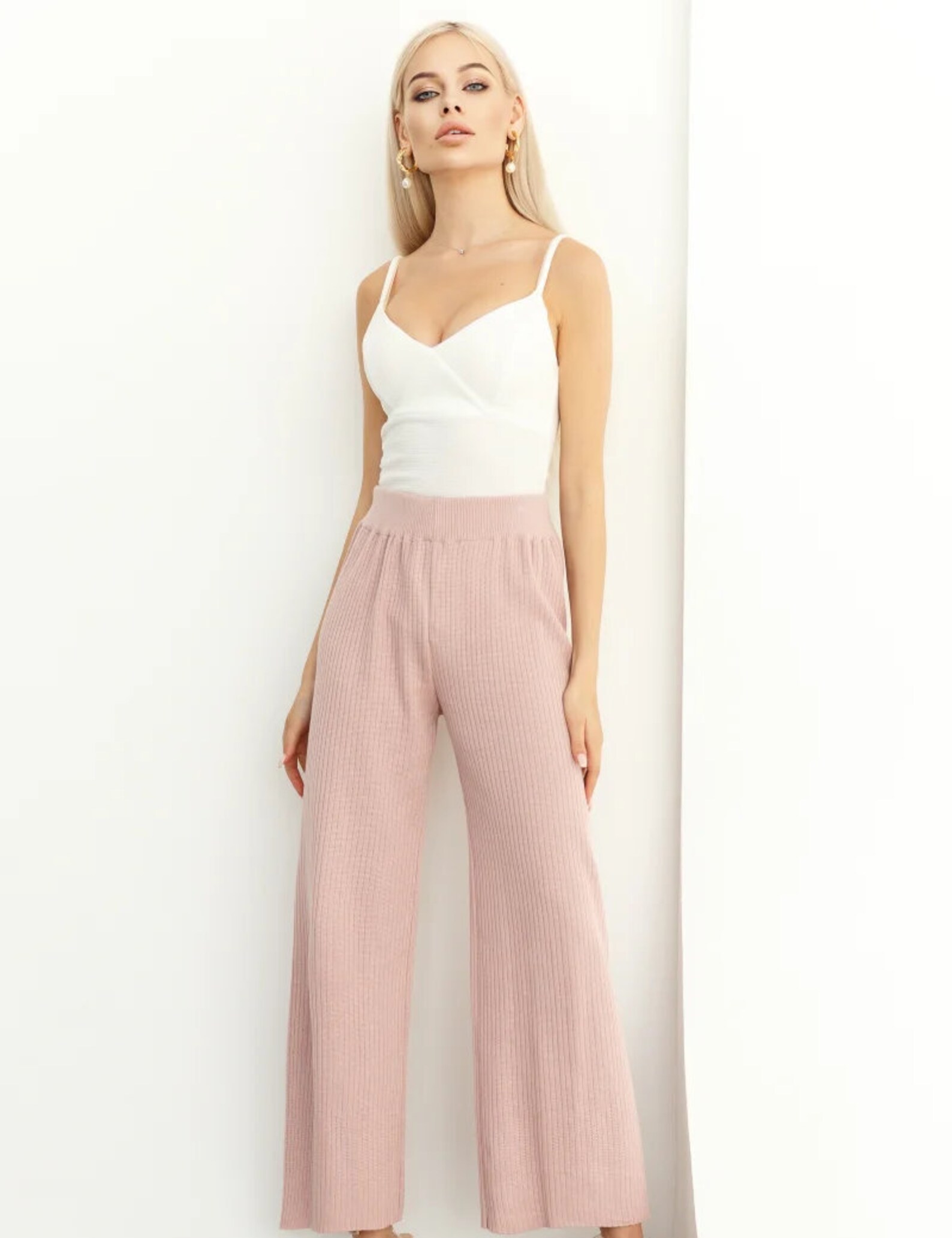 Knitted cotton pants womans casual trousers Etsy