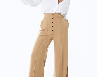formal palazzo pants outfits