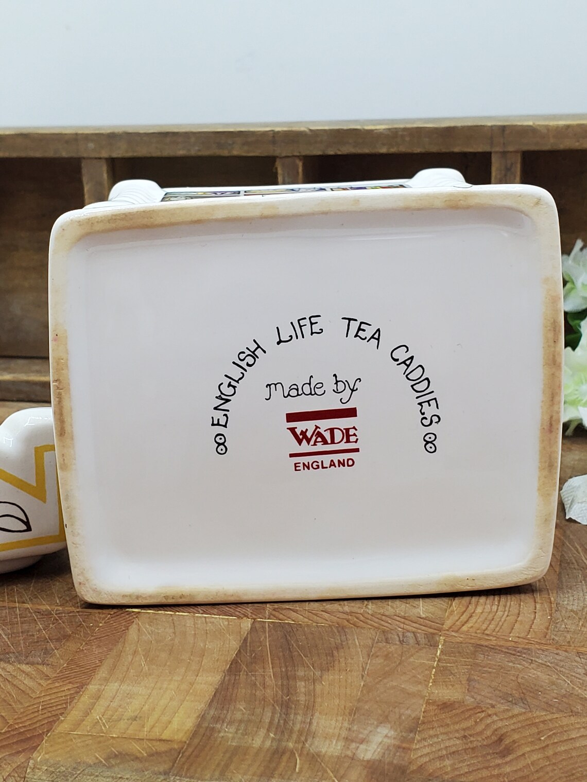 Wade England English Life Tea Caddies An Antique Tea Caddy Etsy