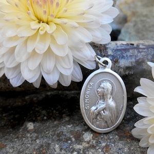 St MONICA Medal/ St Monica Charm Necklace/Saint Monica Medal/Confirmation Medal/Catholic Gifts/Patron Mothers/ Alcoholics QTY (1)