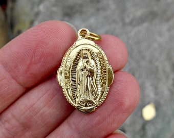 1 Our Lady of Guadalupe Medal Round Copper by TIJC SP2043