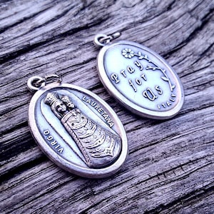 Virgo Lauretana Medal, Lady of Loreto Medal, Catholic Pendant, Our Lady, Virgin Mary Medal, Patron Aviators, Pilots, Medal 1” Inch (Qty 1)