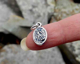 TINY Saint Michael Arch Angel Medal/ Mini St Michael/ Guardian Angel/St Michael Medal/Archangel/Patron Saint Police/Champion of Justice
