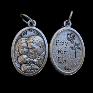 Medaglia Sacra Famiglia/Ciondolo Natività per Collana/Medaglia Sacra Famiglia/Santo Cattolico/Regali Cattolici/Santo Patrono Famiglia/Maria/San Giuseppe/Gesù