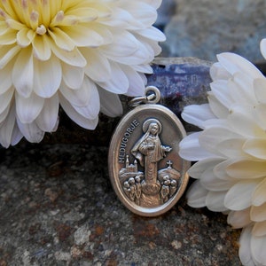 OUR LADY of Medugorje Medal- Medugorje Necklace Medal, Catholic Saint Charm, Mary Pendent, Mary Medal, Medal 1” Inch (Qty 1), Bosnia