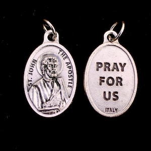 Saint John the Apostle, St. John Medal, Patron of love, loyalty, friendships, and authors, Made in Italy