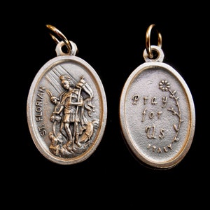 St Saint FLORIAN St. Florian Medal for Necklace/St Florian Patron Saint/Confirmation Saint/Catholic Gifts/Patron Saint of Firemen, Poland image 1