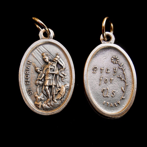St Saint FLORIAN-  St. Florian Medal for Necklace/St Florian Patron Saint/Confirmation Saint/Catholic Gifts/Patron Saint of Firemen, Poland