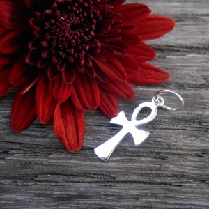 Sterling ANKH Charme, Sterling Silver Ankh, Egyptische charme, Ankh Hanger Charme, Sterling Silver Charm, Beautiful Ankh, Breath of Life Qty (1)