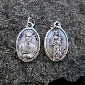 St Saint DON BOSCO- Saint Don Bosco Medal, Catholic Saint Medal for Necklace, Confirmation, Patron, Teacher of Youth, Medal 1 inch (Qty 1)