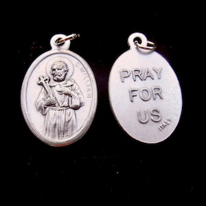 St Saint William, St WILLIAM medal - Catholic saint - Patron of Adopted Children, Confirmation, Sponsor Gift, Made in Italy