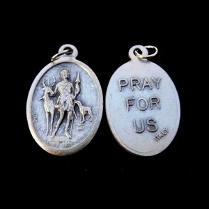 St Saint Hubert Medal/ Saint Hubert Charm/ Catholic Saint Charm/Saint Hubert Pendent/Catholic Charm/ Saint Medal/ Patron Hunters (Qty 1)