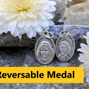 Saint Jacinta and Francisco Medal/ St Jacinta Charm for Necklace/Saint Francisco/Catholic Necklace/Catholic Gifts/Fatima Medal/ QTY (1)